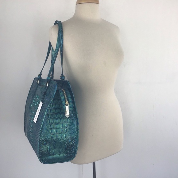 Brahmin Tia Peacock Melbourne Tote with registration card and dust bag N… - Picture 2 of 16
